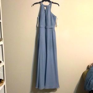 Brand is azazie. Worn once. Size 6